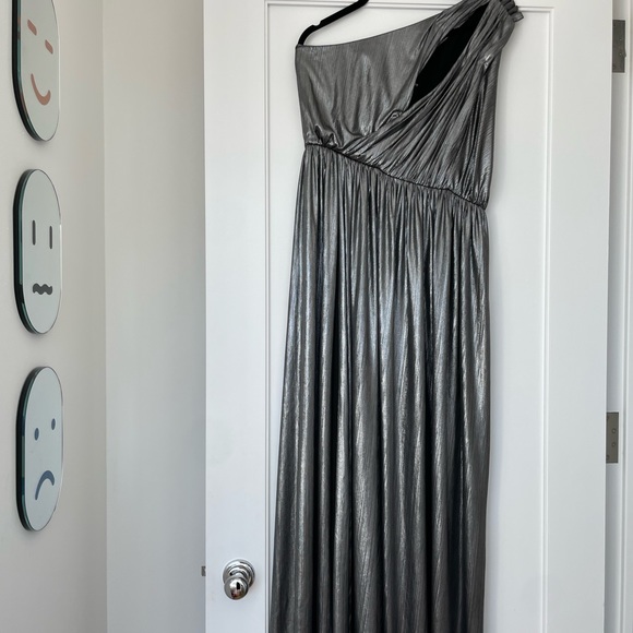 Retrofete Andrea Maxi Dress Gown Gunmetal Grey - Picture 7 of 8
